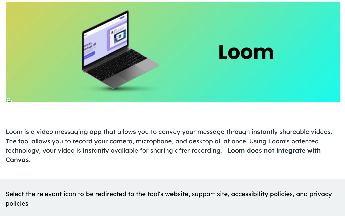 A showcase course resource page with instructional content and a green header.